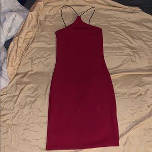 Burgundy dress